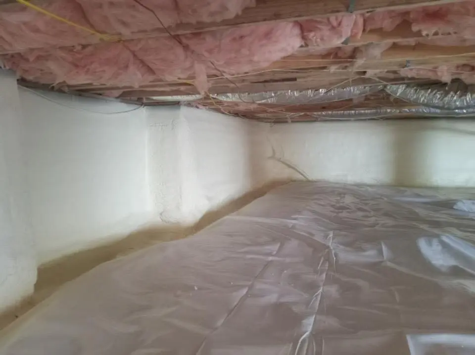 Crawl space encapsulation with closed-cell spray foam for Roof Maintenance in Carthage